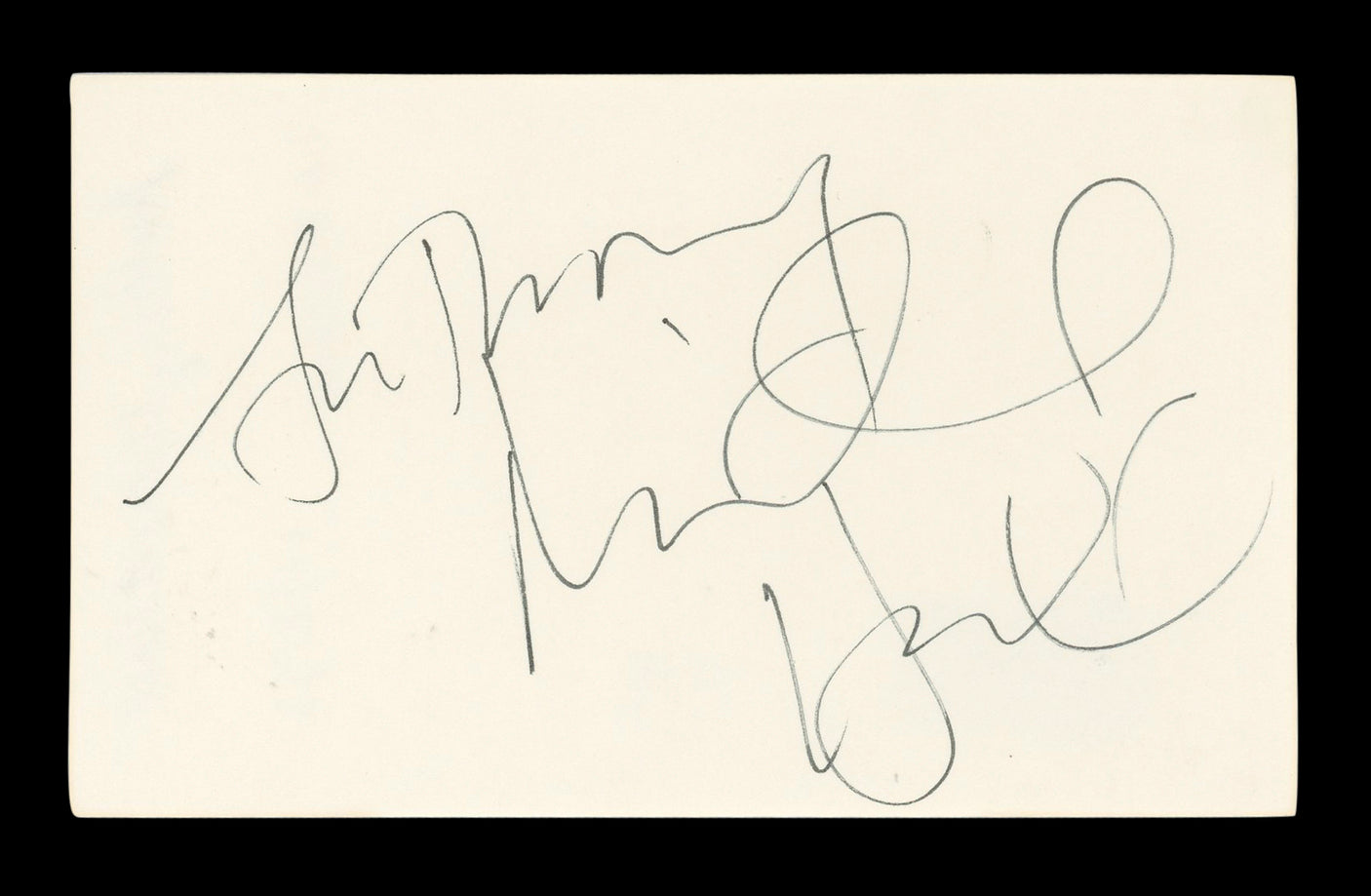 Anthony Michael Hall The Breakfast Club Signed 3x5 Index Card BAS #BL96676