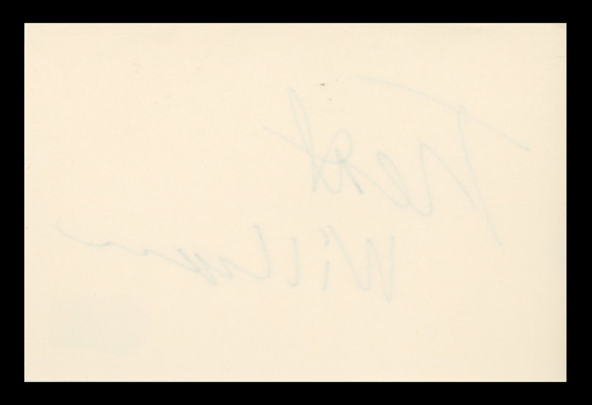 Treat Williams Everwood Authentic Signed 4x6 Index Card Autographed BAS #BS29351