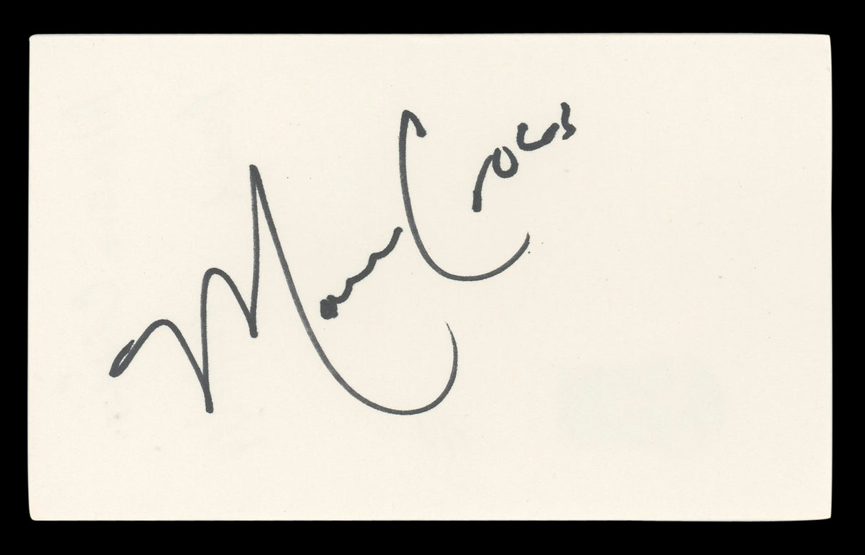 Marcia Cross Desperate Housewives Authentic Signed 3x5 Index Card BAS #BL96682
