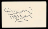 Dennis Morgan Christmas in Connecticut Authentic Signed 3x5 Index Card BAS #BV03248