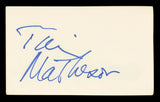 Tim Matheson Hart of Dixie Authentic Signed 3x5 Index Card BAS #BL96684