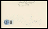 Hurd Hatfield The Picture of Dorian Gray Signed 3x5 Index Card BAS #BV59093