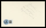 Matthew Lawrence Mrs. Doubtfire Authentic Signed 3x5 Index Card BAS #BV59094