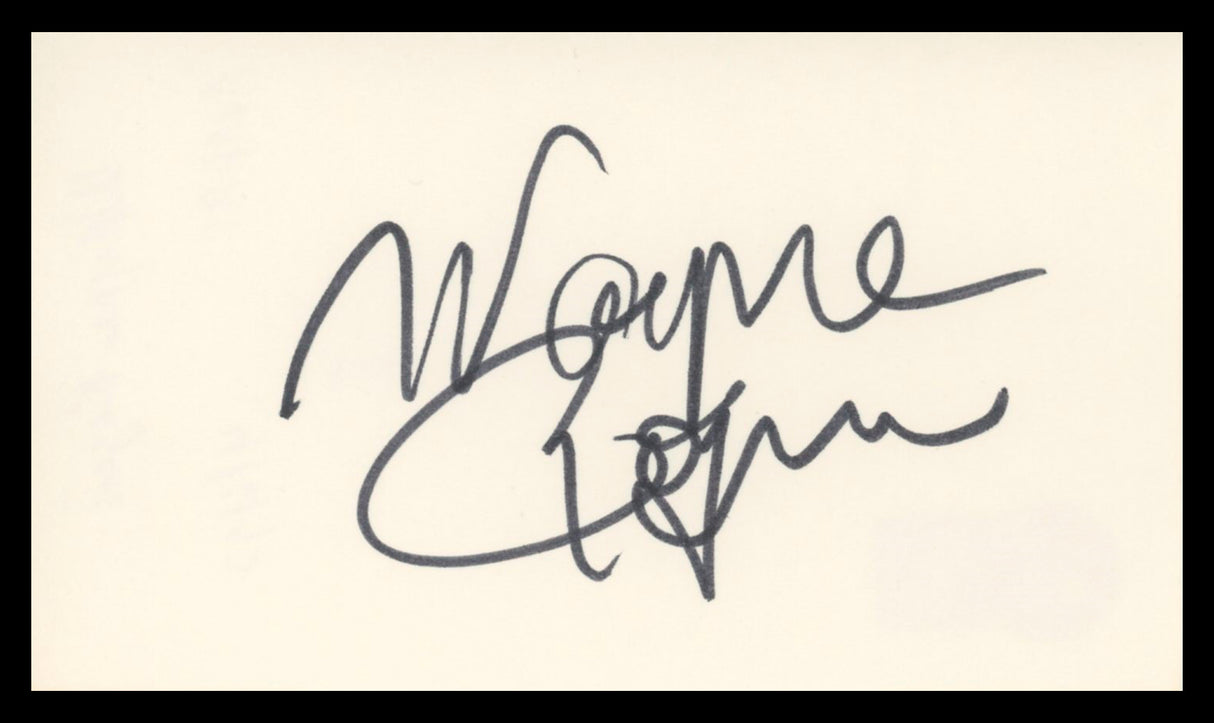 Wayne Rogers M*A*S*H Authentic Signed 3x5 Index Card Autographed BAS #BV03150