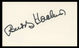 Buddy Hackett The Music Man Authentic Signed 3x5 Index Card BAS #BV59042