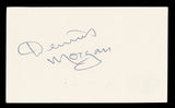 Dennis Morgan Christmas in Connecticut Signed 3x5 Index Card BAS #BV03258