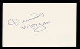 Dennis Morgan Christmas in Connecticut Signed 3x5 Index Card BAS #BV03258