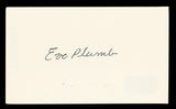 Eve Plumb The Brady Bunch Authentic Signed 3x5 Index Card BAS #BV03262