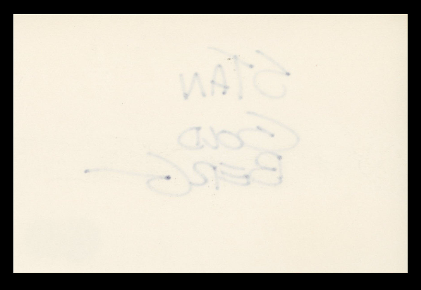 Stan Goldberg Comic Book Artist Authentic Signed 4x6 Index Card BAS #BS29380