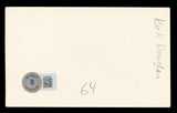 Kirk Douglas Spartacus Authentic Signed 3x5 Index Card Autographed BAS #BL96693