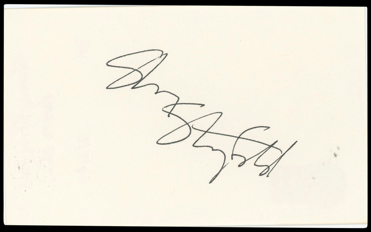 Sherry Stringfield ER Authentic Signed 3x5 Index Card Autographed BAS #BN33342