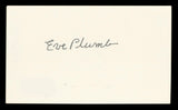 Eve Plumb The Brady Bunch Authentic Signed 3x5 Index Card BAS #BV03263