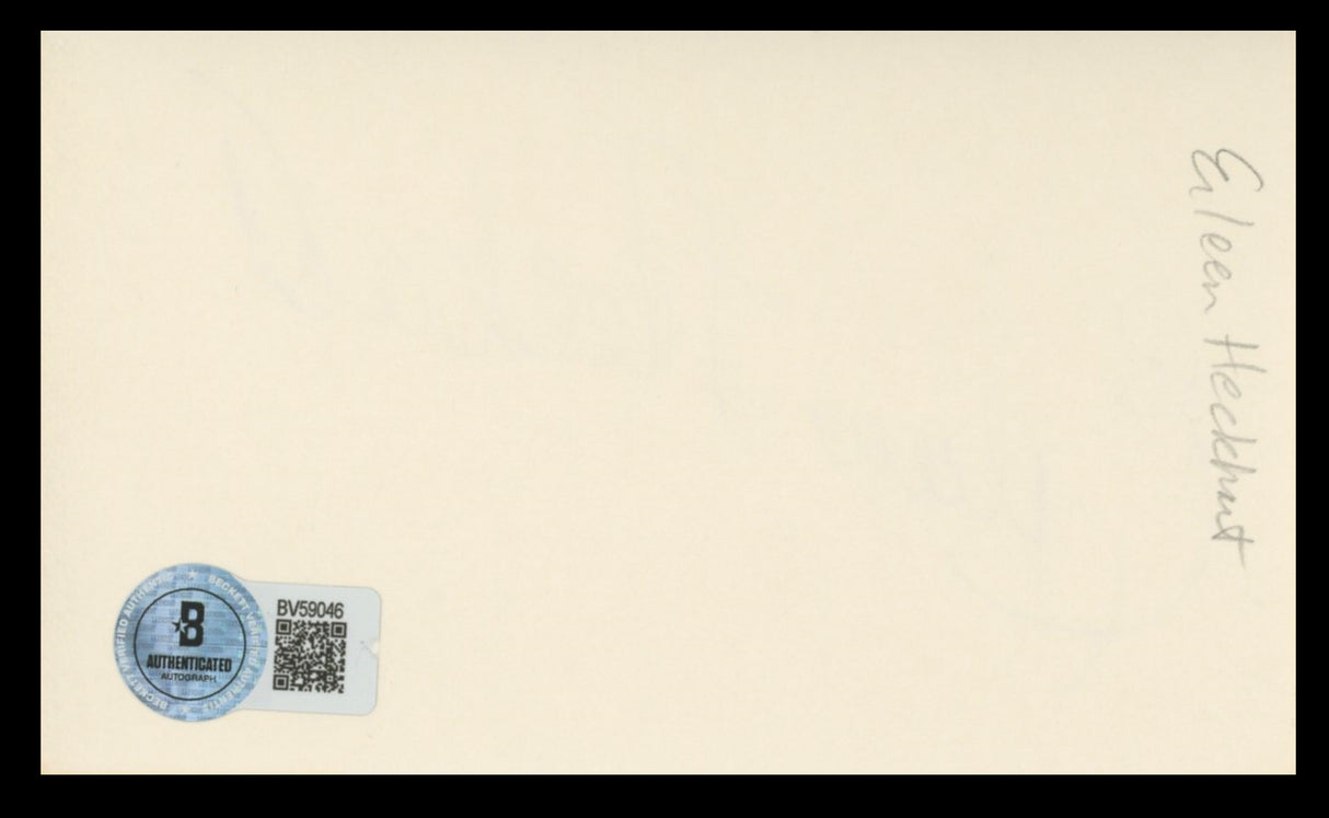 Eileen Heckart Butterflies Are Free Authentic Signed 3x5 Index Card BAS #BV59046