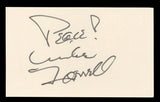 Mike Farrell MASH "Peace!" Authentic Signed 3x5 Index Card BAS #BL96696