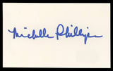Michelle Phillips Knots Landing Authentic Signed 3x5 Index Card BAS #BL98857