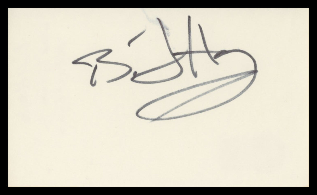 Bill Hayes Days of Our Lives Authentic Signed 3x5 Index Card BAS #BV59049