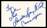Laurette Spang Battlestar Galactica Authentic Signed 3x5 Index Card BAS #BV01239