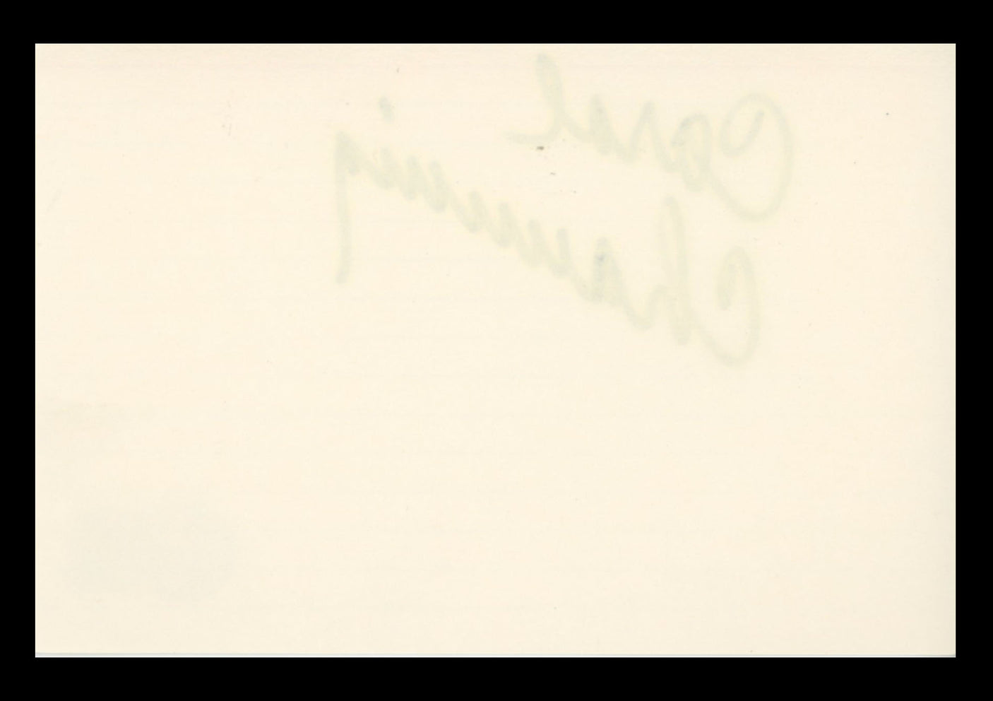 Carol Channing Gentlemen Prefer Blondes Signed 4x6 Index Card BAS #BS29387