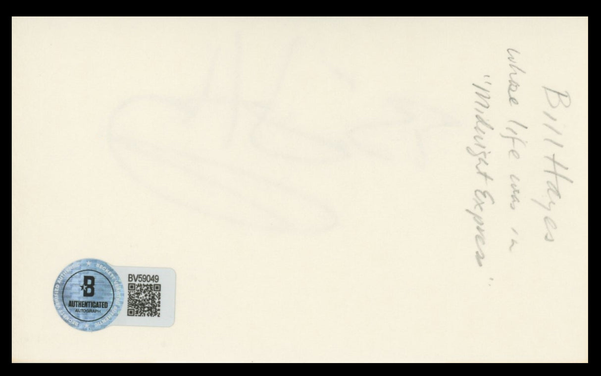 Bill Hayes Days of Our Lives Authentic Signed 3x5 Index Card BAS #BV59049