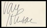 Van Johnson Battleground Authentic Signed 3x5 Index Card BAS #BV59050