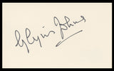 Glynis Johns Mary Poppins Authentic Signed 3x5 Index Card BAS #BV59052