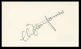 Clifton James Live and Let Die Authentic Signed 3x5 Index Card BAS #BV59053