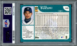 Ichiro Suzuki Autographed 2001 Topps Rookie Card #726 Seattle Mariners Auto Grade Gem Mint 10 PSA/DNA Stock #238605