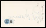 Patrick Macnee The Avengers Authentic Signed 3x5 Index Card BAS #BV59057