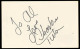 Charlene Tilton Dallas Authentic Signed 3x5 Index Card Autographed BAS #BN33330