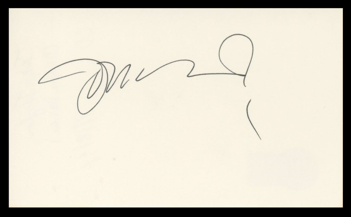 John Taylor Duran Duran Authentic Signed 3x5 Index Card BAS #BV59058