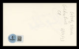 Woody Strode Spartacus Authentic Signed 3x5 Index Card BAS #BV59059