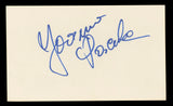Joanna Pacua Tombstone Authentic Signed 3x5 Index Card Autographed BAS #BL98846