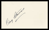 Craig Stevens Peter Gunn Authentic Signed 3x5 Index Card BAS #BV59060