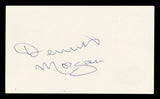 Dennis Morgan Christmas in Connecticut Signed 3x5 Index Card BAS #BV03083