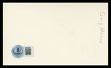 Craig Stevens Peter Gunn Authentic Signed 3x5 Index Card BAS #BV59060