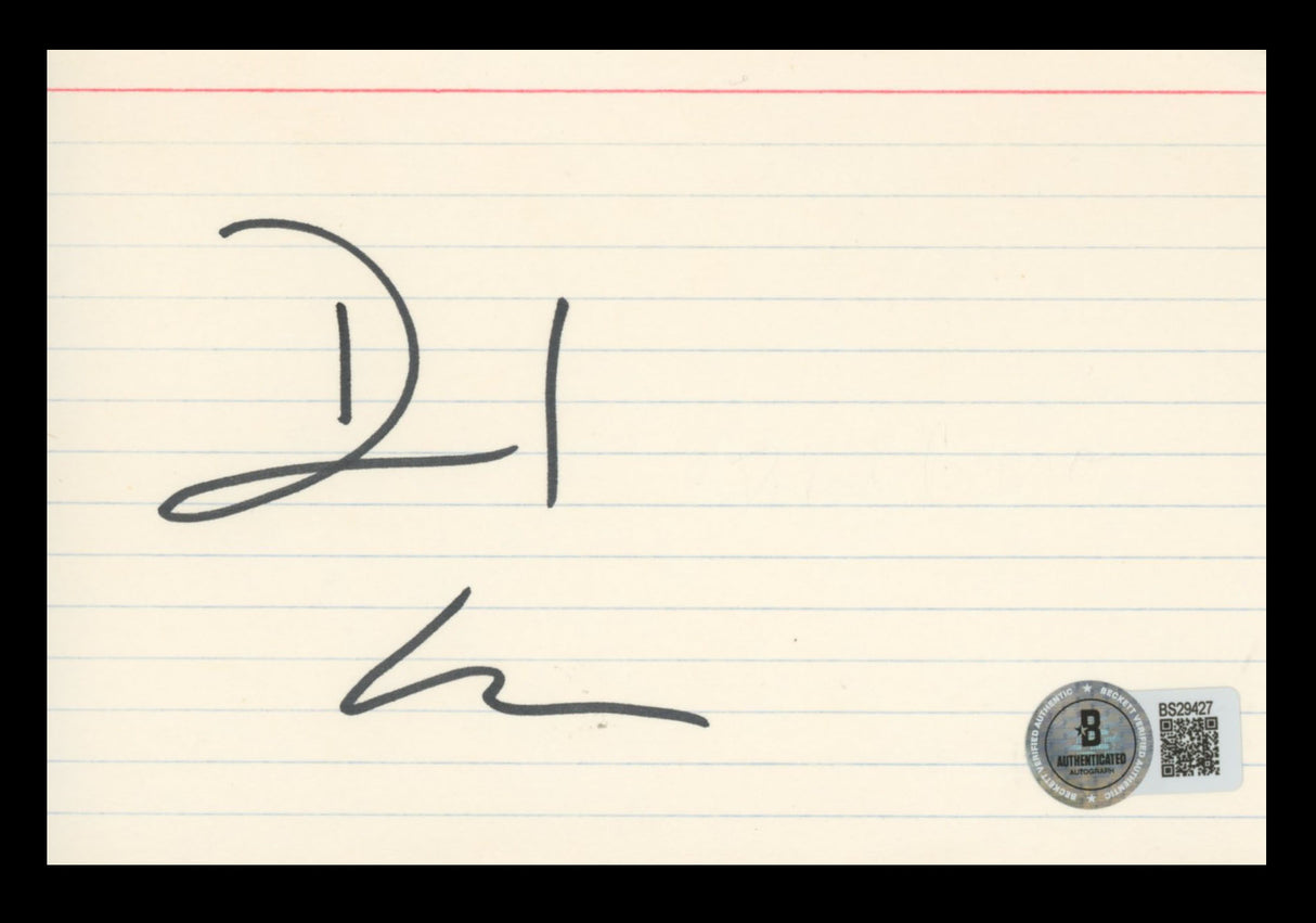 David Caruso CSI Miami Authentic Signed 4x6 Index Card BAS #BS29427