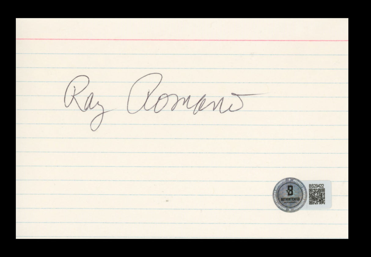 Ray Romano Everybody Loves Raymond Authentic Signed 4x6 Index Card BAS #BS29422