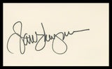 Jane Wyman Johnny Belinda Authentic Signed 3x5 Index Card BAS #BV59063