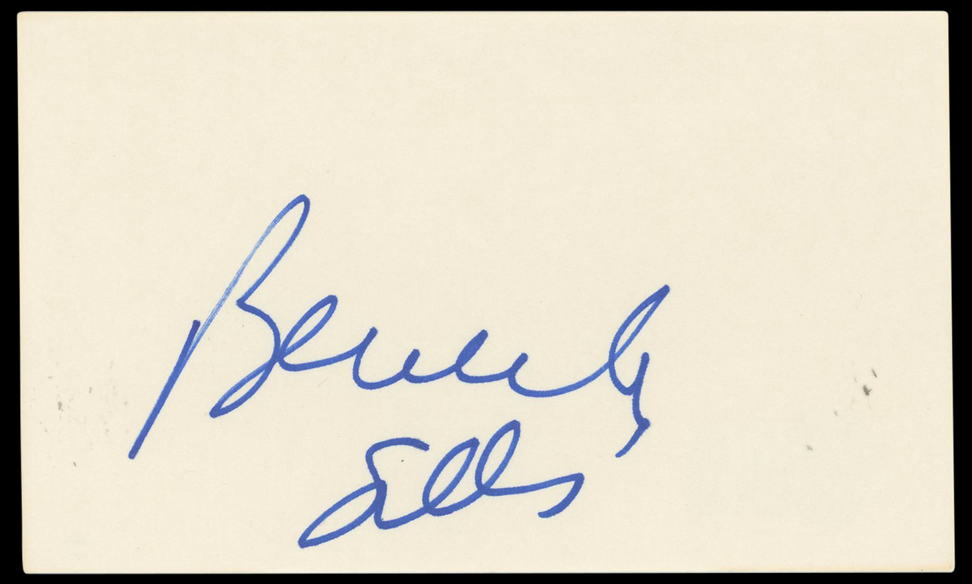 Beverly Sills Authentic Signed 3x5 Index Card Autographed BAS #BN33325