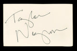 Taylor Negron The Last Boy Scout Authentic Signed 3x5 Index Card BAS #BL96938