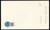 Nicholas Turturro NYPD Blue Authentic Signed 3x5 Index Card BAS #BN33298
