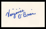 Virginia O'Brien The Harvey Girls Authentic Signed 3x5 Index Card BAS #BL98838