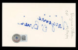 Virginia O'Brien The Harvey Girls Authentic Signed 3x5 Index Card BAS #BL98838