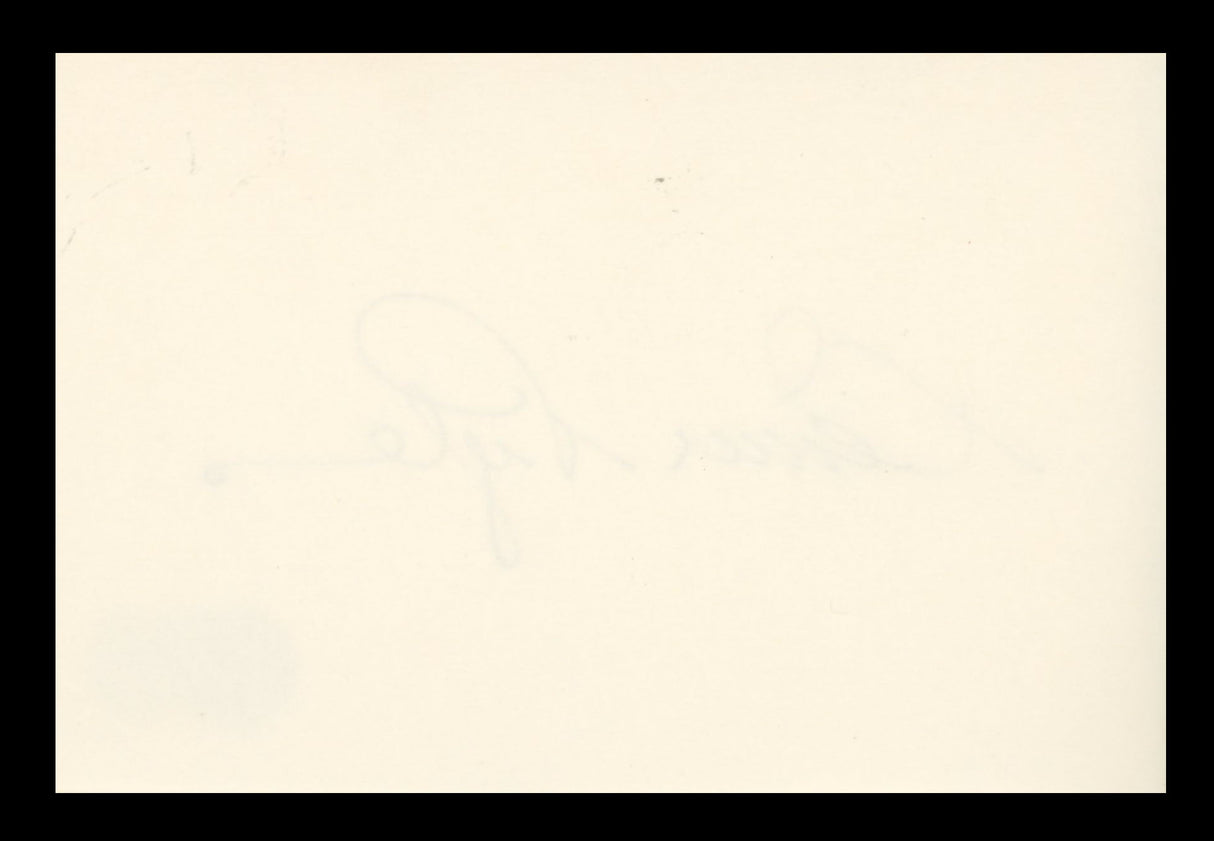 Denver Pyle The Dukes Of Hazzard Authentic Signed 4x6 Index Card BAS #BS29425