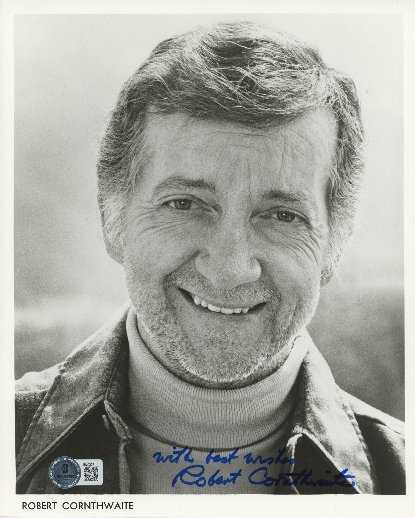 Robert Cornthwaite Picket Fences "Best Wishes" Signed 8x10 Photo BAS #BM03371