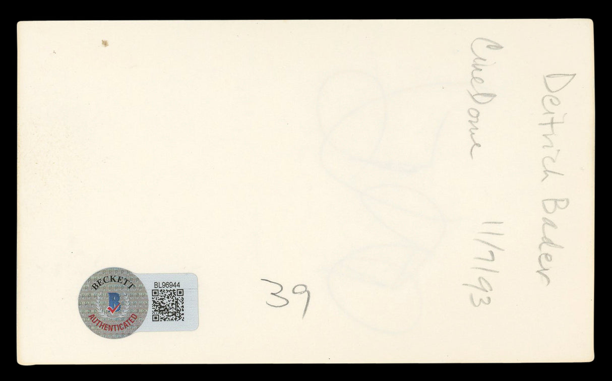 Diedrich Bader Napoleon Dynamite Authentic Signed 3x5 Index Card BAS #BL96944