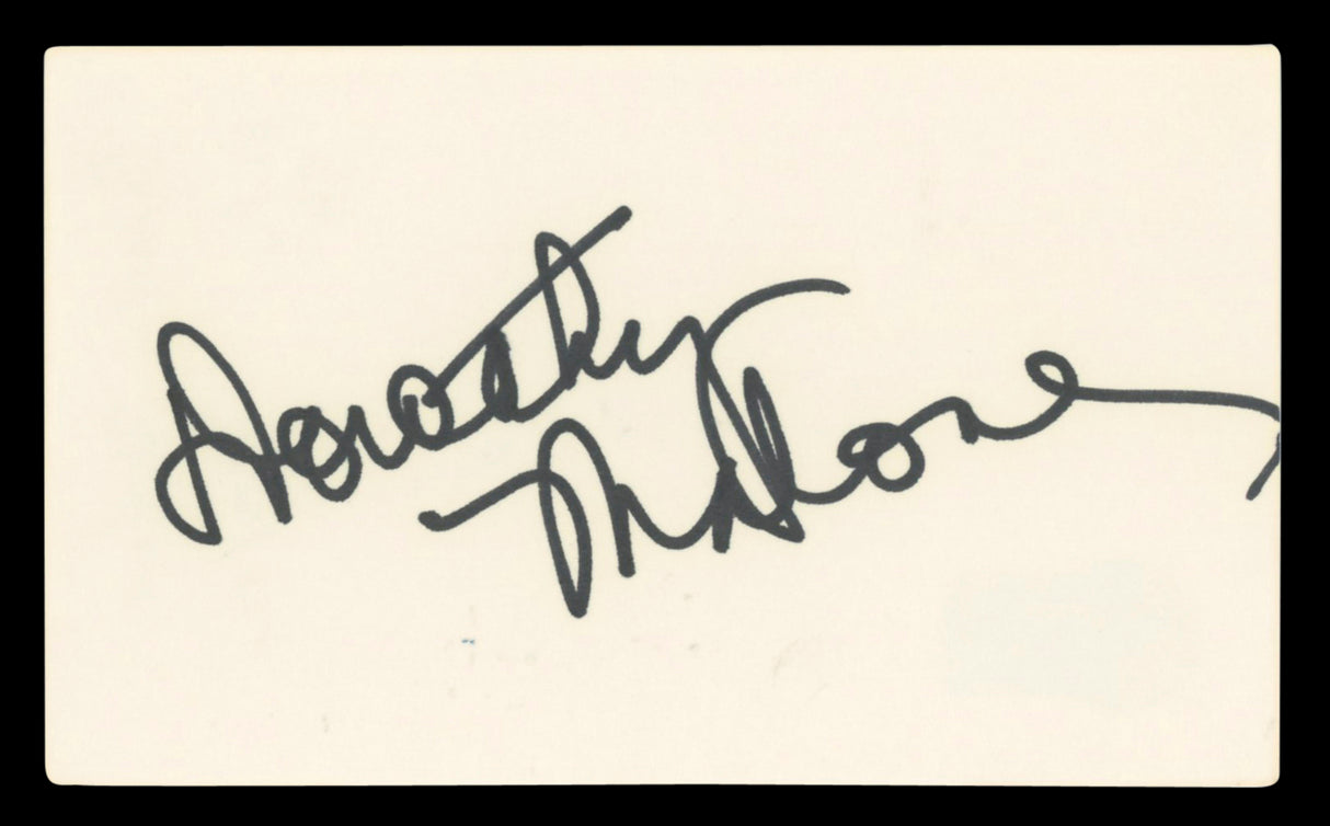 Dorothy Malone The Big Sleep Authentic Signed 3x5 Index Card BAS #BV03456