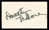 Dorothy Malone The Big Sleep Authentic Signed 3x5 Index Card BAS #BV03456