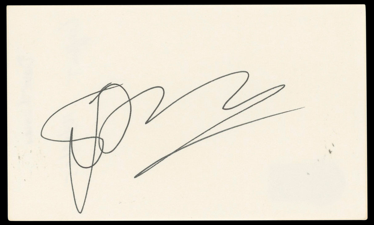 Dave Thomas Rat Race Authentic Signed 3x5 Index Card Autographed BAS #BN33311