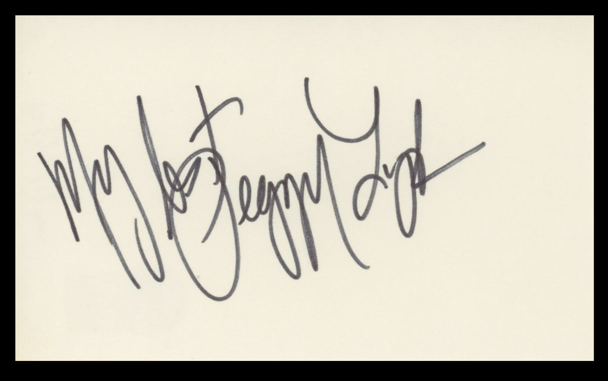 Peggy Lipton The Mod Squad My Best Authentic Signed 3x5 Index Card BAS #BV59031